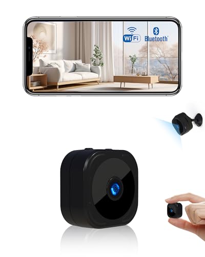 AOBOCAM Mini Camera for Home Security 1080P HD Indoor Battery Mini Wireless WiFi Security Camera APP Control Pet Surveillance Camera for Room Nanny Cam with Motion Detection Night Vision