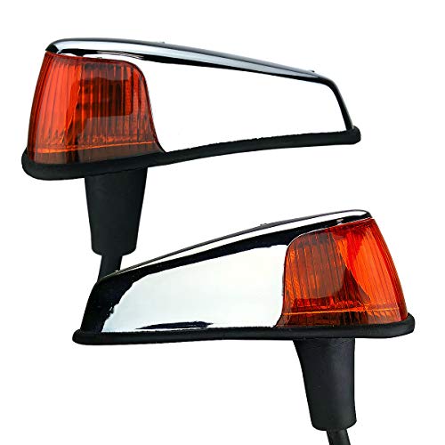 TYK Industries Pair of Left and Right Front Turn Signal Assembly Kits with Amber Lens that fit 1970-1979 Volkswagen VW Bug Super Beetles