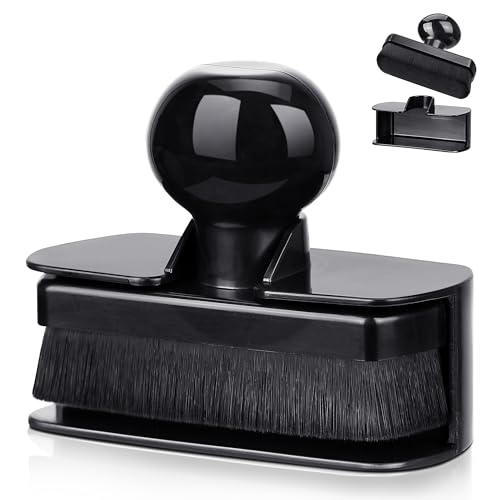 BABYSHEEP Car Tire Shine Applicator,Large Vegan Tire Shine Brush - Automotive Tire Dressing Applicator Brush with Storage Stand for Tire Detailing & Car Wash Kit, Black, 3.6 Inch Length (Black)