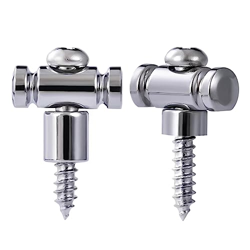 Guyker Guitar Roller String Retainers(Set of 2) – String Guide, Strings Trees Replacement Part for Electric Guitars, SR1 Chrome
