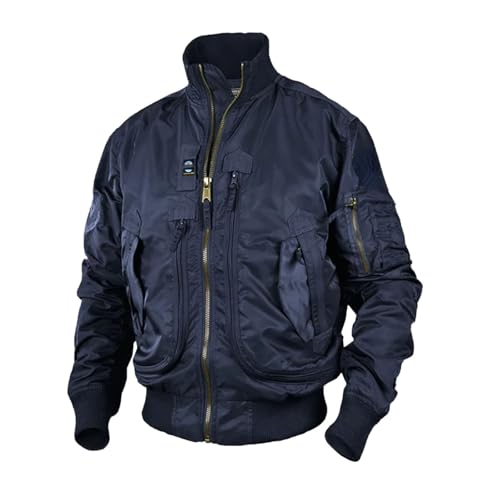 Men Climbing Jackets Big Pocket Pilot Baseball Working Clothes Coat Stand-collar Motorcycle Outwear