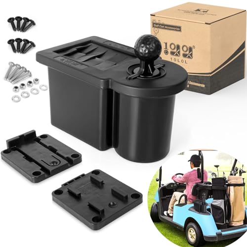 10L0L Golf Cart Ball Washer and Club Head Cleaner Kit Detachable Golf Club Head and Ball Washer Golf Cleaner for EZGO Club Car Yamaha