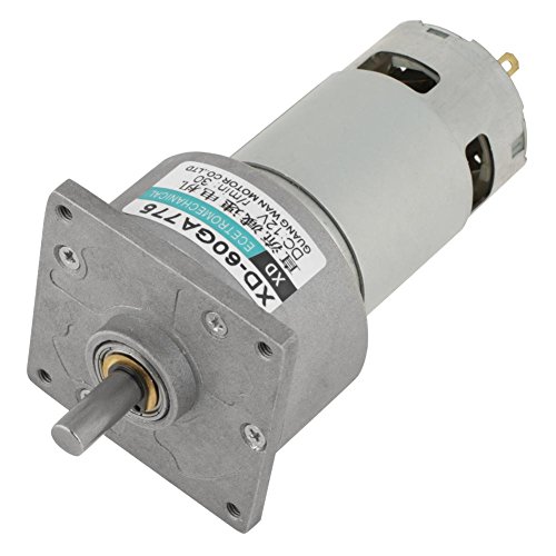 DC Gear Motor 12V, 35W Mini Metal Speed Adjustable Large Motor CW/CCW(12v 30rpm)