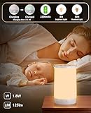 Hensam Night Light for Kids, Portable USB Night Lamp with 2200 mAh Battery, Bright Color Changing Light for Nightstand, Small Touch Bedroom Table Lamp for Girls, Boys, Toddler, 2 Pack