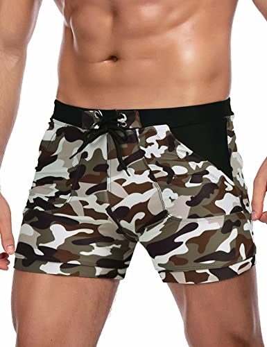 COOFANDY Men Short Swim Trunks Novelty Shorts Hawaii Swimming Briefs Beach Short
