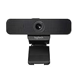 Logitech C925-E Webcam, HD 1080p/30fps Video Calling, Light Correction, Autofocus, Clear Audio, Privacy Shade, Works with Skype Business, WebEx, Lync, Cisco, PC/Mac/Laptop/Macbook - Black