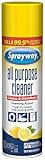 Sprayway All Purpose Cleaner with Lemon Scent, 19oz, Pack of 6 | Foaming Action, Clean, Disinfect, Deodorize | Tough on Grease, Soap Scum, Grime | EPA Approved, Kills 99.9% of Viruses & Bacteria