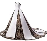 ZVOCY Sweetheart Camo Wedding Dresses Black Satin Ball Gown Prom Evening Dresses 18