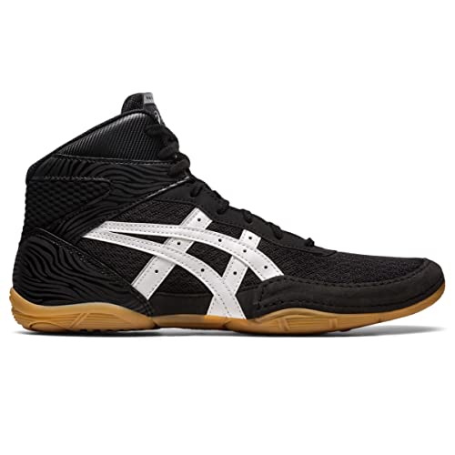ASICS Men's Matflex 7 Wrestling Shoes, 6.5, Black/White
