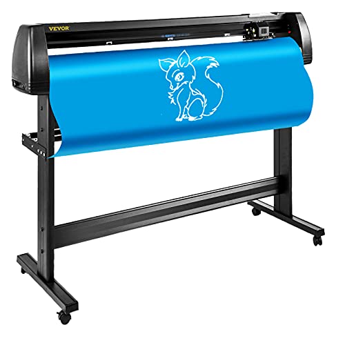Vevor Vinyl Cutter Machine 53 Inch Vinyl Cutter 1350mm Plotter Cutter LCD Display Vinyl Plotter Cutter Machine Signmaster Software Sign Making Machine with Stand PC ONLY : Office Products