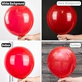 PartyWoo Red Balloons, 140 pcs Matte Red Balloons Different Sizes Pack of 18 Inch 12 Inch 10 Inch 5 Inch Red Latex Balloons for Balloon Garland or Balloon Arch as Birthday Party Decorations, Red-Y57