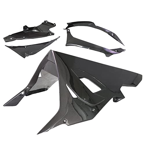 AUDOLE 3K Full Pure Carbon Fiber Belly Pan Motorcycle Body Undertray Under Fairing Kit Compatible With BMW Compatible With S1000RR 2020+ Compatible With M1000RR Akrapovic Version(Twill Weave Glossy)