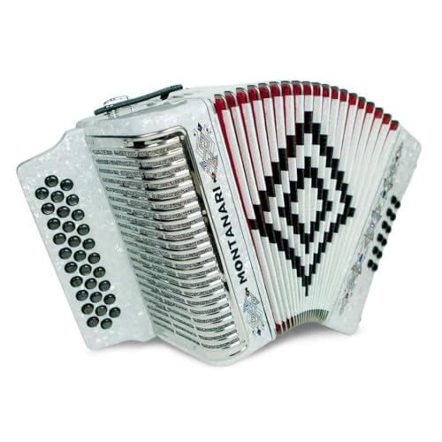 Montanari 3112 G Acordeon SOL Blanco Accordion GCF