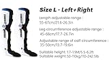 GZYLCH Adjustable Knee Joint Fixed Brace Full Leg Brace Knee Support Lmmobilizer Breathable Thigh Knee Ankle Foot Supports Orthosis Soft and Breathable Helps to Improve Balance Leg Stre,Left+right leg