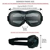 Bikershades Fit Over Cover Goggles for Eye-Glasses Polarized Anti-Glare Motorcycle Riding Cycling Skiing Sky Diving