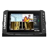 GPS City Lowrance Elite FS 9 Fish Finder with Active Imaging 3-in-1 Transducer, Preloaded C-MAP Contour+ Charts & Protective Cover Bundle