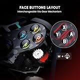 GameSir Tarantula Pro Wireless PC Controller Switchable Face Buttons & Mag-Res TMR Joysticks, 9 Mappable Buttons,Multi-Platform Controller for PC/Switch/iOS/Android,RGB Lighting,1200mAh