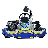 X-PRO Raptor 125cc Zongshen Brand Engine Go Kart Semi-Automatic Transmission w/Reverse,5" Aluminum and Racing Tires! (Blue)