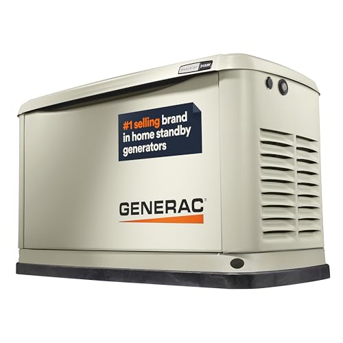 Generac Guardian 24kW Home Standby Generator, Durable All Aluminum, WiFi Enabled with G-Force Engine, Easy to Use, Whole House Power Backup, Smart Outage Solution - Bisque