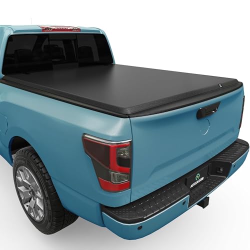 AUTOSAVER88 Soft Roll Up Truck Bed Tonneau Cover Compatible with 2005-2025 Nissan Frontier(NO México) 5ft Bed