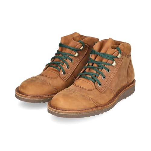 JIM GREEN Men's African Ranger Boots Lace-Up Water Resistant Full Grain Leather Work or Hiking Boot (Fudge, 12)