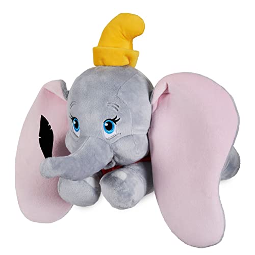 Disney Store Official Dumbo Medium Soft Toy for Kids, Cuddly Character with Fuzzy Texture and Embroidered Details, Floppy Oversized Ears, Disney Plushy Suitable for All Ages.