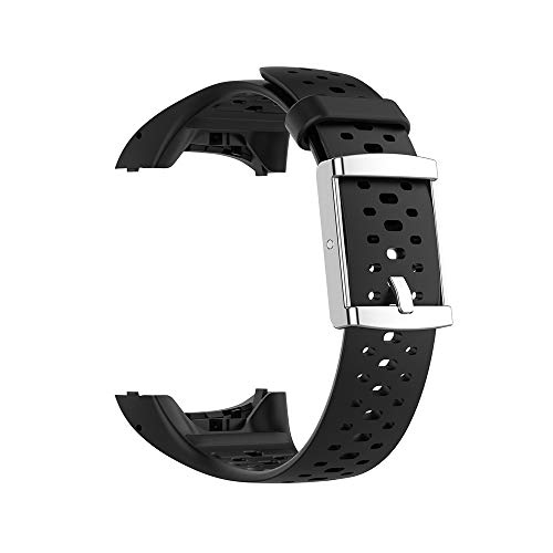 WIIKAI Replacement Watch Strap Bands,Compatible for Polar M400/M430 Watch Band.(Black)