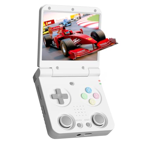 Miyoo Miyoo Flip V2 Retro Handheld Gaming Console with Metal Hinge, 3.5'' 640*480 IPS Screen Linux System Portable Video Game Emulator Hand Held Console with HDMI