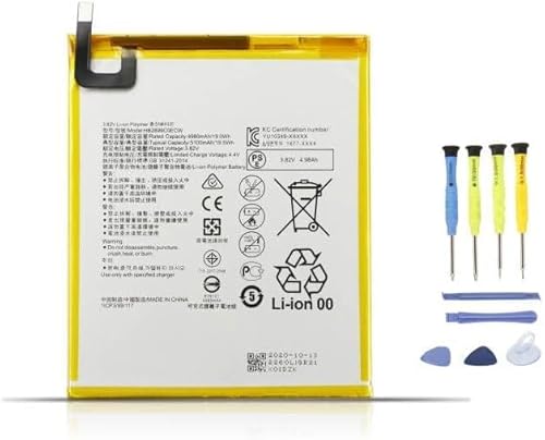 Batería portátil Compatible for Huawei HB2899C0ECW MediaPad M3 M5 8.4" & Compatible for Huawei MediaPad T5 10.1" AGS2-W19 AGS2-L03 AGS2-L09 BTV-DL09 BTV-W09 SHT-AL09 SHT-W09 AGS2-W09 AGS2-W00 9