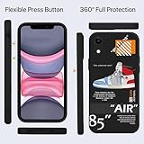 YIHOINGLSS 2 Pack Cool Shoes Compatible with iPhone XR Case,Sports Design Slim TPU Case with Camera Protection,Boys Girls Black and White 6.1inch