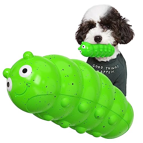 TLKNG Dog Chew Toys for Aggressive Chewers Indestructible Tough Enduring Squeaky Interactive Puppy Playful Teeth Toothbrush Doggie Toy for Small Medium Large Dogs Breed Birthday Gift Green