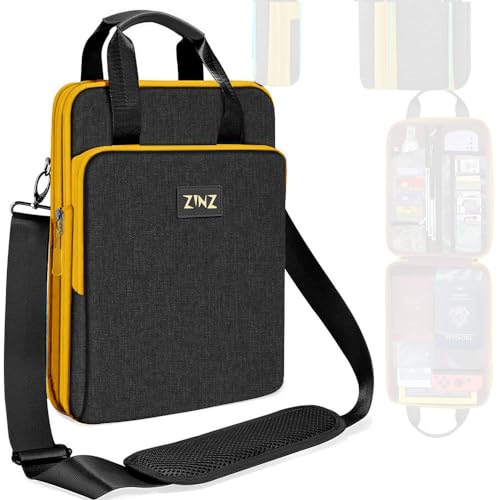 ZINZ Slim & Expandable Case 12.9 13 inch Travel Laptop Shoulder Bag for MacBook Air 13" M3/M2/M1, MacBook Pro 13" M2/M1, iPad Pro 12.9"/13"/11", iPad Air 13",B01K04