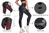 Cerburny Women's Athletic Workout Leggings High Waisted 4-Way Stretch Yoga Pants Running Exercise Galaxy Pants