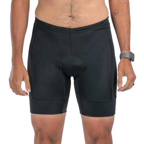 Zoot Men’s Core 7-Inch Tri Shorts, Quick Dry Performance Triathlon Shorts with Cycling Chamois Pad, Pockets & UPF 50+ Fabric - Jet Black - Medium