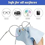 Leelosp 300 Pcs Glasses Cleaning Cloth Microfiber Glasses Wipes Assorted Colors Cloth for Cleaning Eyeglasses Camera Lens Cell Phones Laptops LCD TV Screens and More, 6 x 7 Inch(Mixed Color)