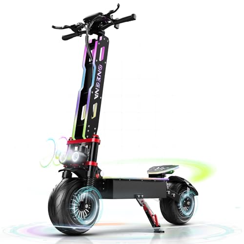 Electric Scooter, 7000W Dual Motor, Up to 55 MPH Max Speed and 60V 38Ah Battery, Large Display, 12" High-Speed Tires Commuting Electric Scooter for Adults with Detachable Seat