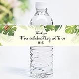 Custom Water Bottle Labels,Personalized Water Bottle Wraps,Custom Logo Water Bottle Labels,Wedding Water Bottle Labels,Business Water Bottle Labels,Wedding Monogram (8 * 2inch Sticker)