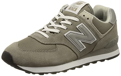 New Balance Men's 574 Core Sneaker, Grey/White, 9