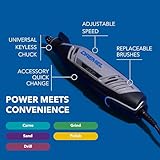 Dremel 4300-5/40 High Performance Rotary Tool Kit with LED Light- 5 Attachments & 40 Accessories - Ideal for Grinding, Cutting, Wood Carving, Sanding, and Engraving