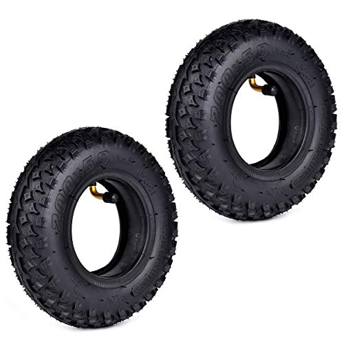 2 set of 200x50 (8"x2") Dirt Scooter Knobby Tire & Inner Tube Replacement For Pro RDS Dune Buggy Pneumatic Tyre