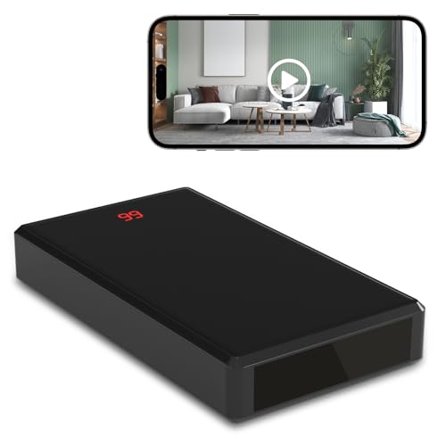 LIBREFLY Hidden Camera Portable Charger, Full HD 1080P WiFi Spy Camera, Discreet Wireless Nanny Cam, Mini Secret Security Surveillance for Indoor Outdoor Use - Night Vision