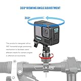 SKYJFFJ Bike Handlebar Mount for GoPro, 360 Degree Aluminium Alloy Motorbikes Round Tube Mount for Hero 13/12/11/10/9/8 and Other Action Cameras