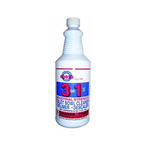 Rooto 3-in-1 Industrial Strength Fresh Pine Scent Toilet Bowl Cleaner and Delimer 1 qt. Liquid