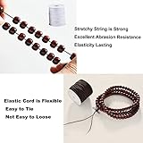 Elastic Cord for Bracelets, 2 Rolls 1 mm 330 Feet Sturdy Bracelet String, Stretchy Elastic String for Jewelry Making, Necklaces, Beading