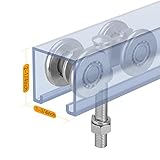 HOTYELL Trolley Assembly, Silent Rollers Wheel for 1-3/4" Wide and 2-1/4" or Taller Rail Hanging Track, Beam Trolley Used for Heavy Barn or Shed Sliding Doors