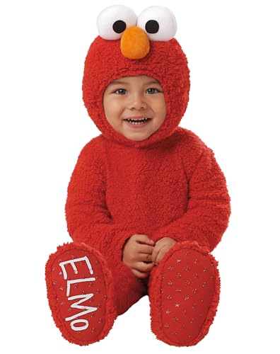 Spirit Halloween Sesame Street Baby Elmo Costume | Officially licensed | Baby Jumpsuit Costume