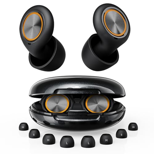 Ear Plugs for Sleeping Noise Cancelling, Reusable Silicone Ear Plugs for Sleeping with 8 Eartips and Case, 45dB Noise Reduction, High-Fidelity Hearing Protection Ear Plugs for Concert and Snoring