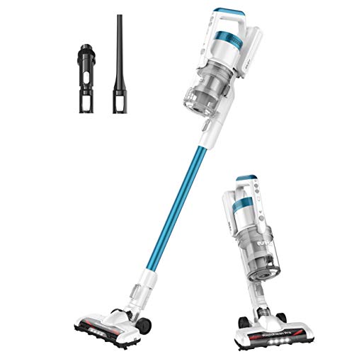 Eureka NEC180 RapidClean Pro Cordless Stick and Handheld Vacuum Cleaner for Hard Floors, Battery-Operated Portable Vacuum Cleaner with Maximum Efficiency Powerful Suction White