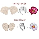 Gum Paste Flowers and Leaves Fondant Tools Kit-4set Gumpaste Flower Cutter 4set Fondant Flower Silicone Molds 1 Veining Board 1 Foam Pad 7 Modelling Tools 4 Ball Tools 1 Rolling Pin