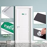 3 Pcs Privacy Sign Vacant Occupied Sign for Home Silver Bathroom Occupied Signs for Door Magnetic Non Scratch Slider Door Indicator Sign for Office Restroom Conference Hotel Hospital 7'' x 2''